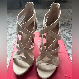 Kelly & Katie Beige Strappy Heels
